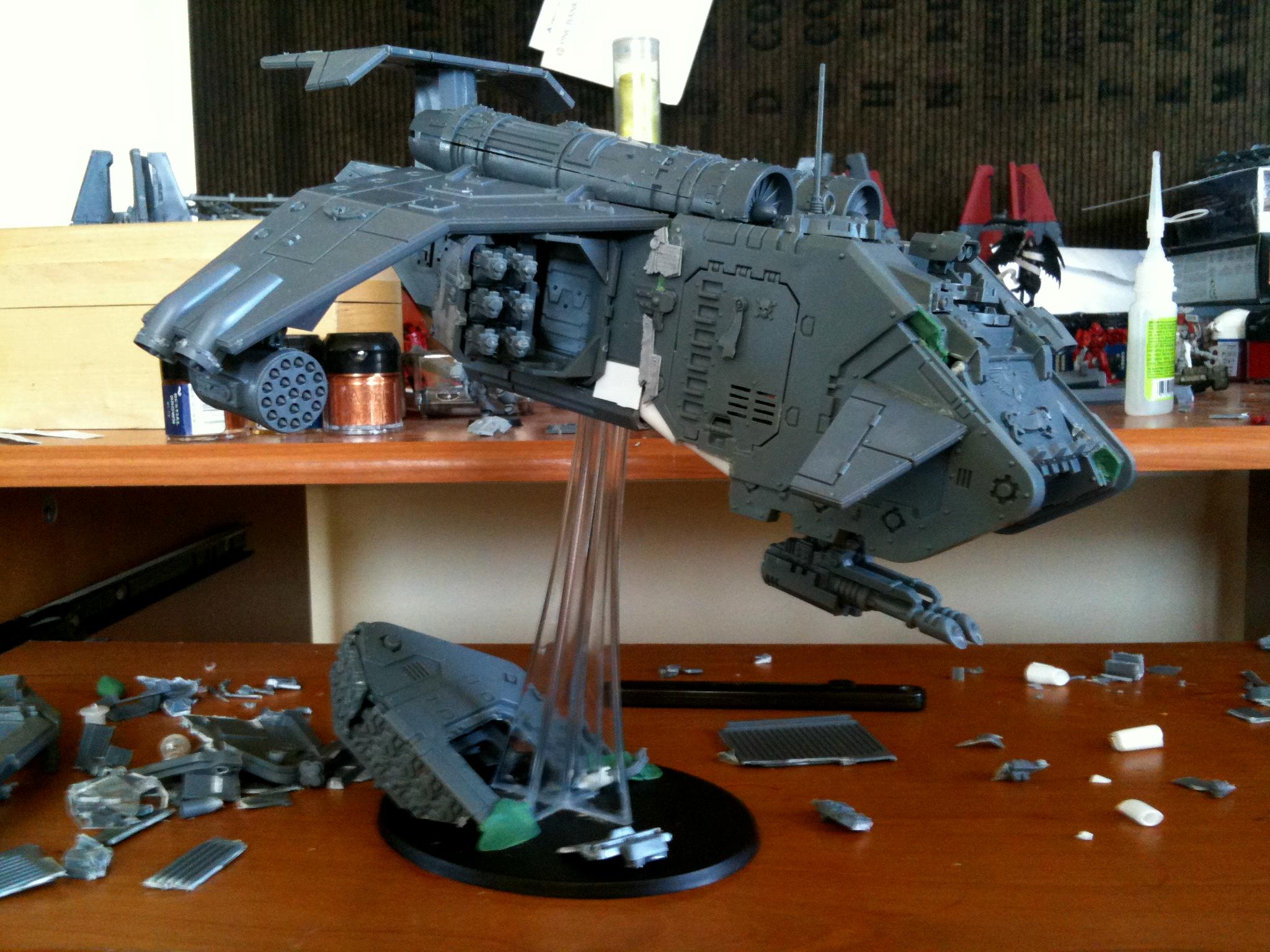 Conversion, Heavy Support, Kit Bash, Space Marines, Stormraven, Work In